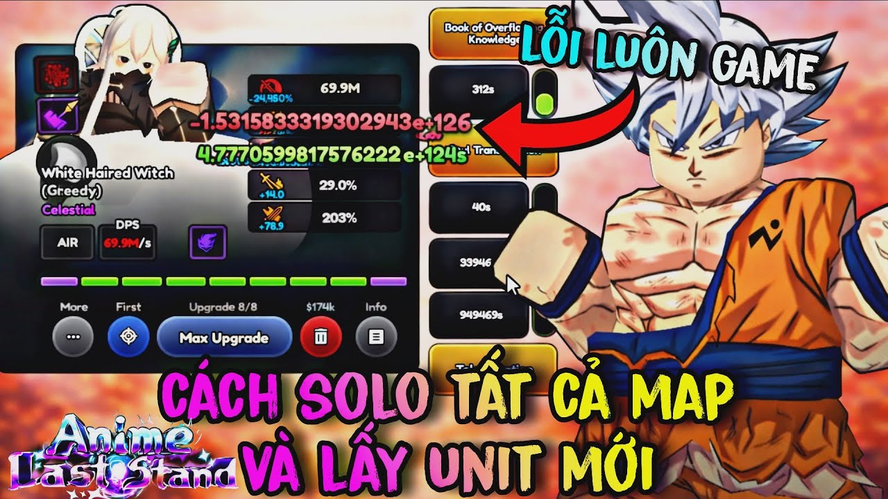 Cách Solo Toàn Bộ Map Mới ALS, Cách Lấy Unit Mới Và Tìm Ra Unit Vô Hạn Chỉ Số Mạnh Nhất Game
