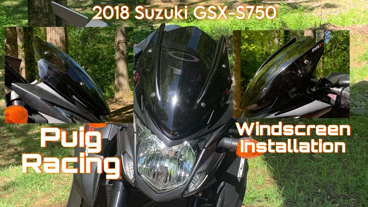 2018 Suzuki GSXS-750 Puig Naked New Gen. Windscreen Installation