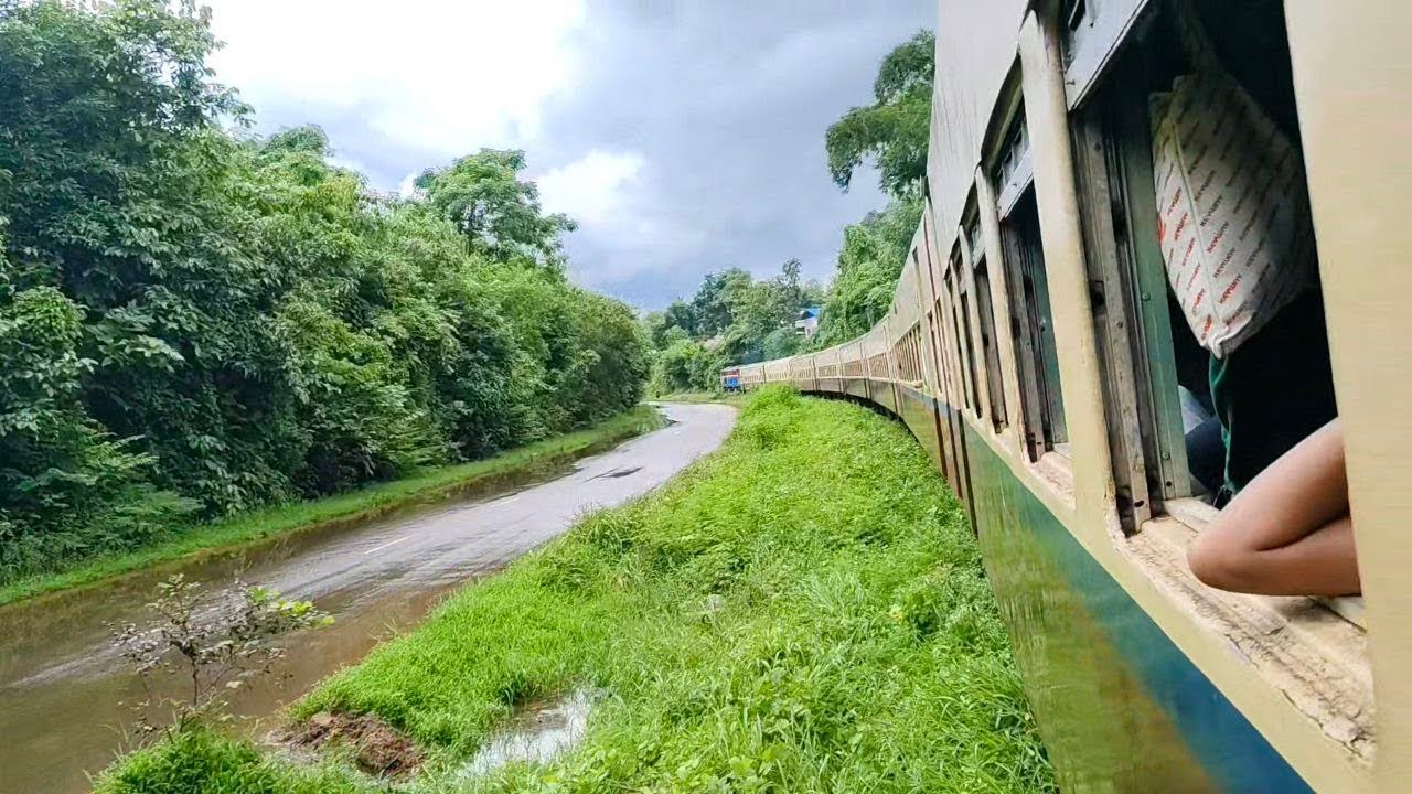 စပိန်DEMUအဲကွန်း+မော်လမြိုင်အစုန်ရထားတို့နဲ ရန်ကုန်-ပဲခူး-ကျိုက်ထိုခရီးစဉ်လေး 🚊| 