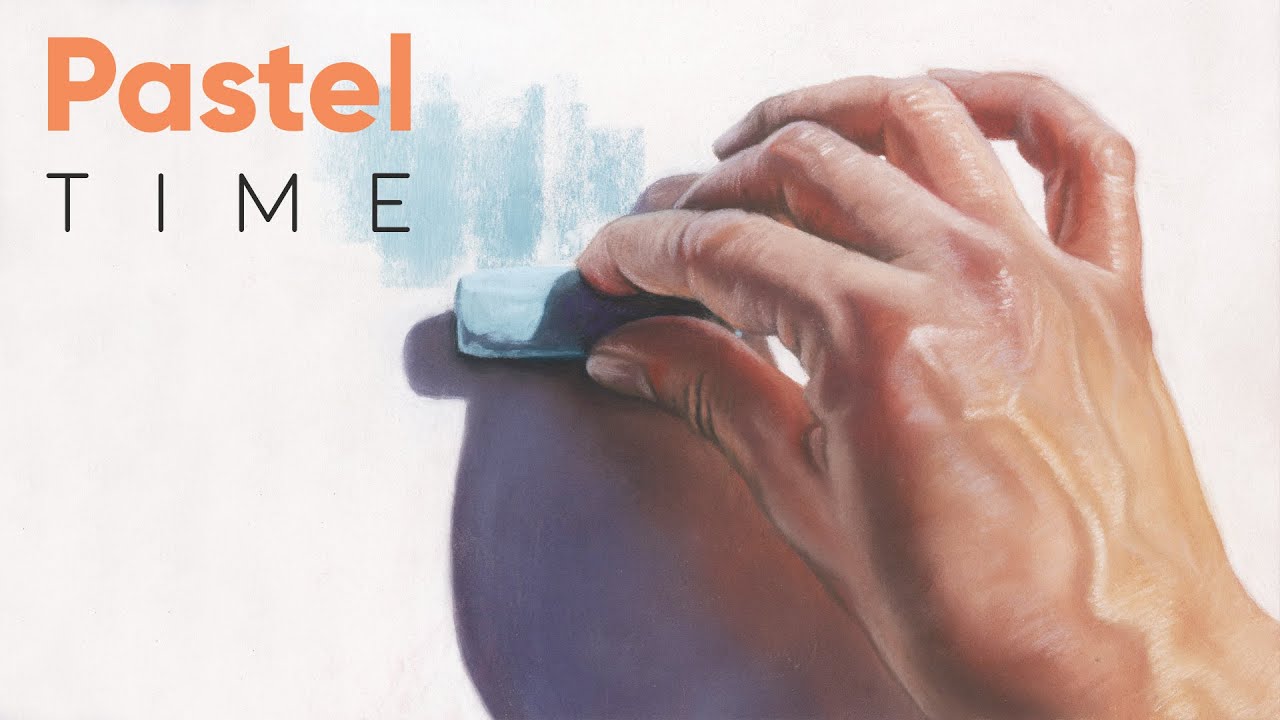 Painting My Own Hand in Soft Pastel - Timelapse