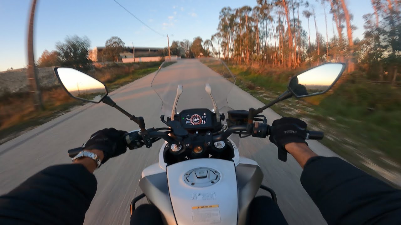 Cfmoto 650mt rolê pela cidade de Leiria parte2
