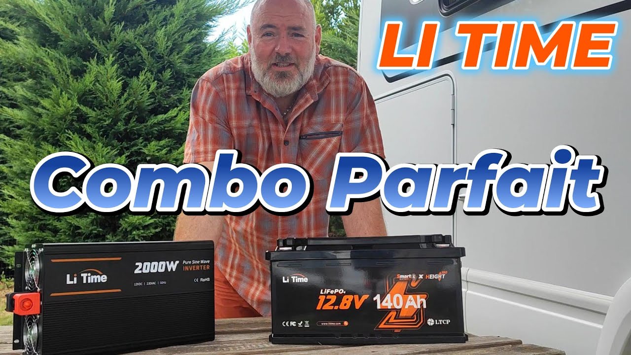 Combo parfait LI TIME batterie h190 140Ah+Convertisseur  pur sinus 2000W #litime #foryou #vanlife