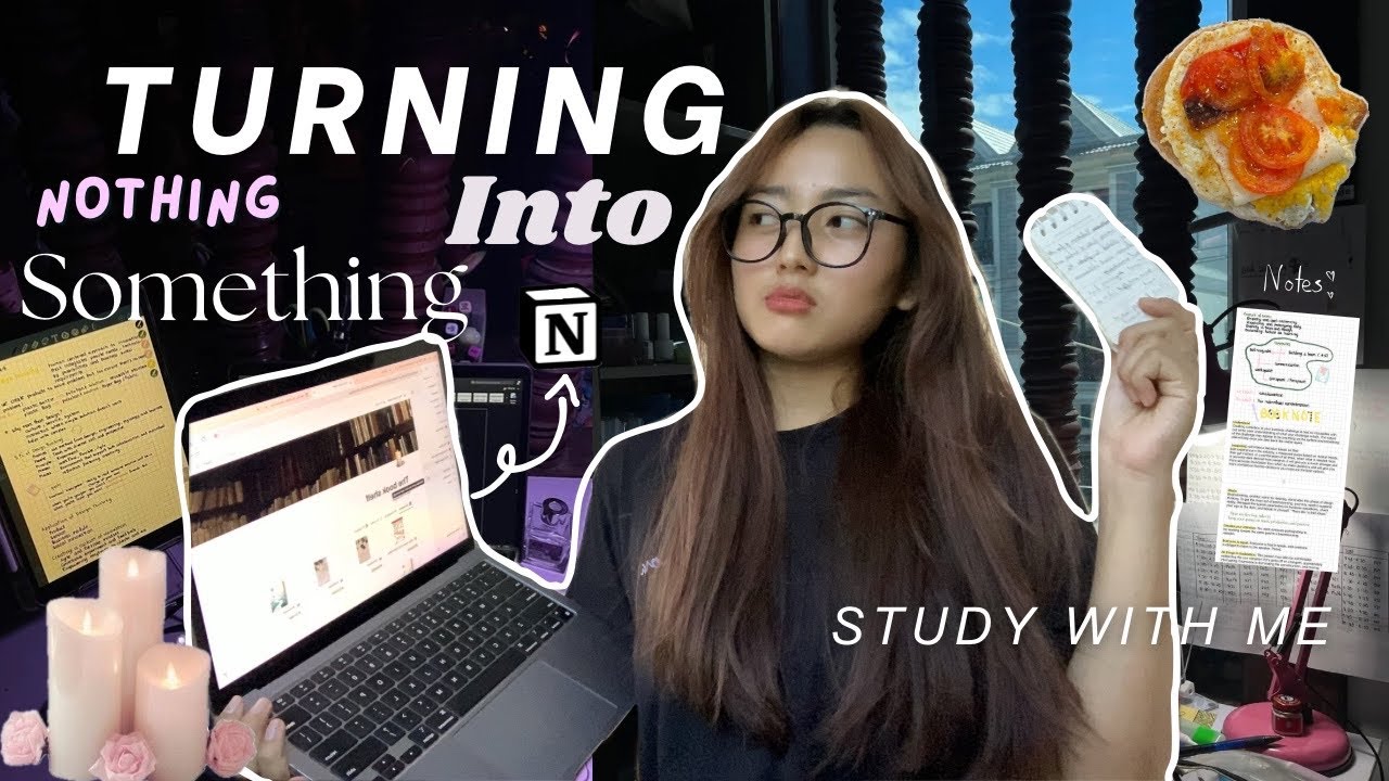 STUDY VLOG: (turning a lazy day into a productive day) | productive, notion, decluttering 💻