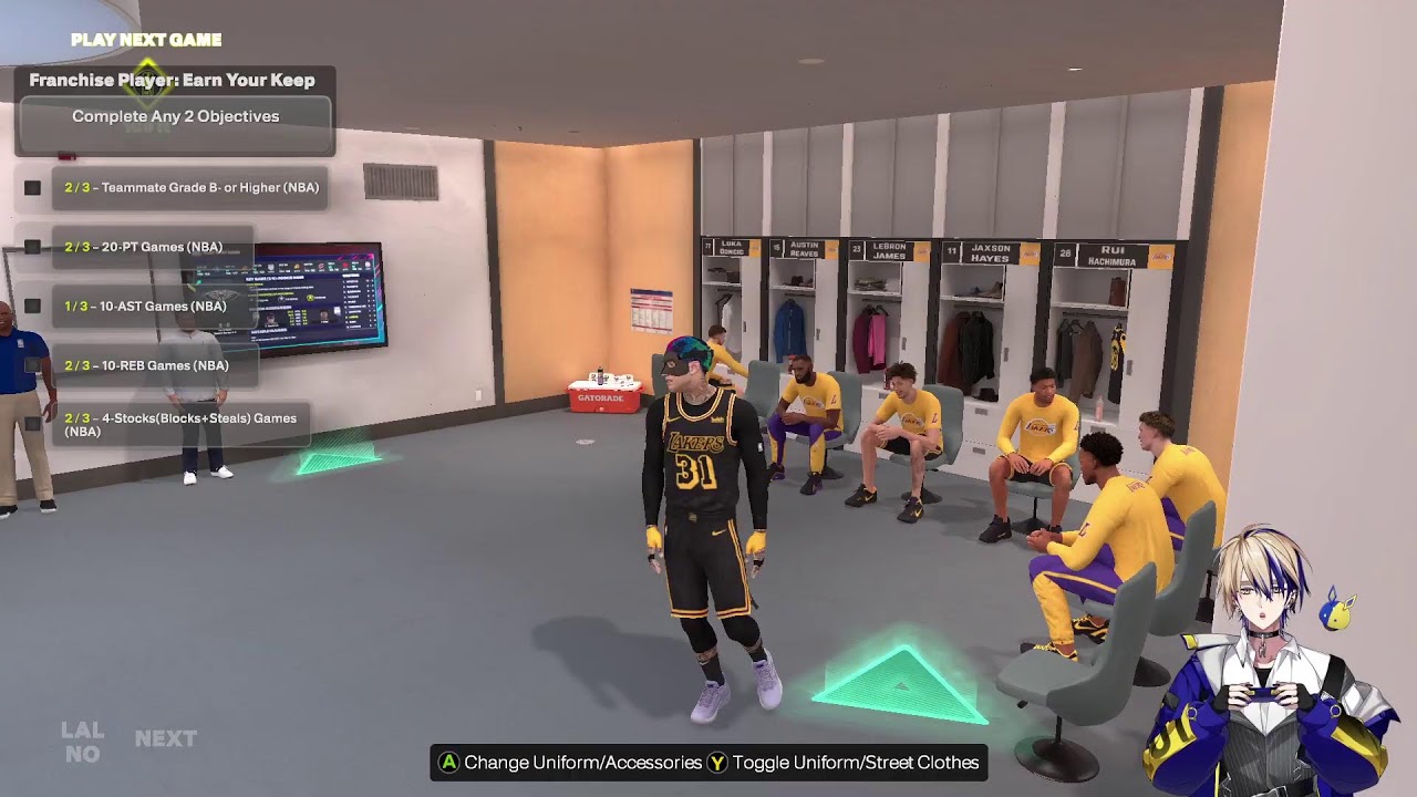 Playing NBA 2K25 MyCareer HoF Lakers 6'9 SF Build PC PH