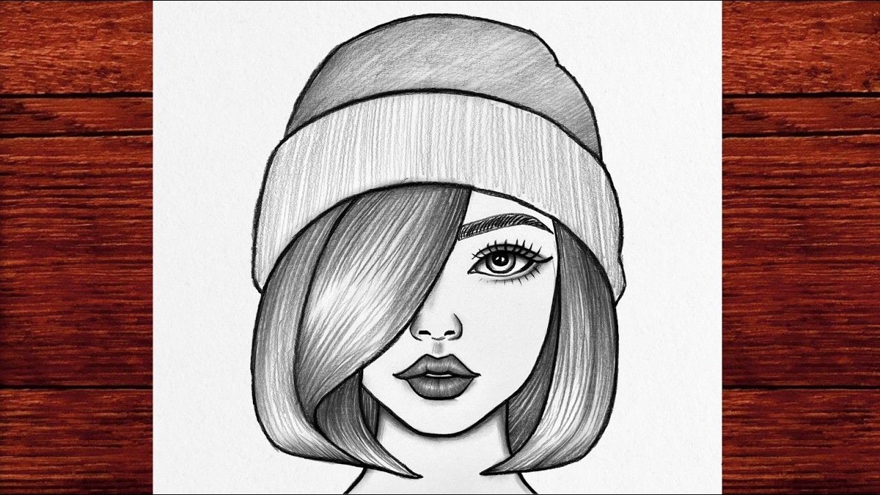 Beautiful Girl Portrait Drawing Easy | How to Draw a Girl Face Step by Step in Pencil