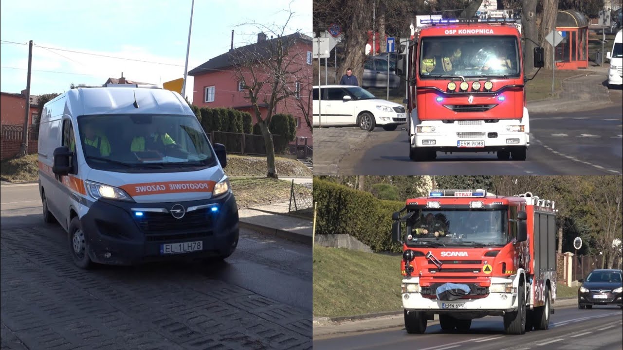 Alarmowo 529[E]54 GCBA z OSP Rawa Mazowiecka oraz 529[E]39 GBA z OSP Konopnica do pożaru piwnicy