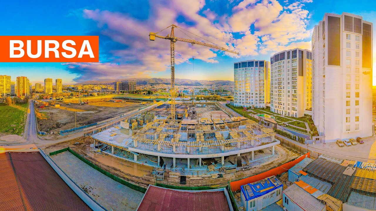 Bursa Nilüfer'in Şehir Manzaraları - Drone 4K -  YB Yapı Tanıtım Filmi