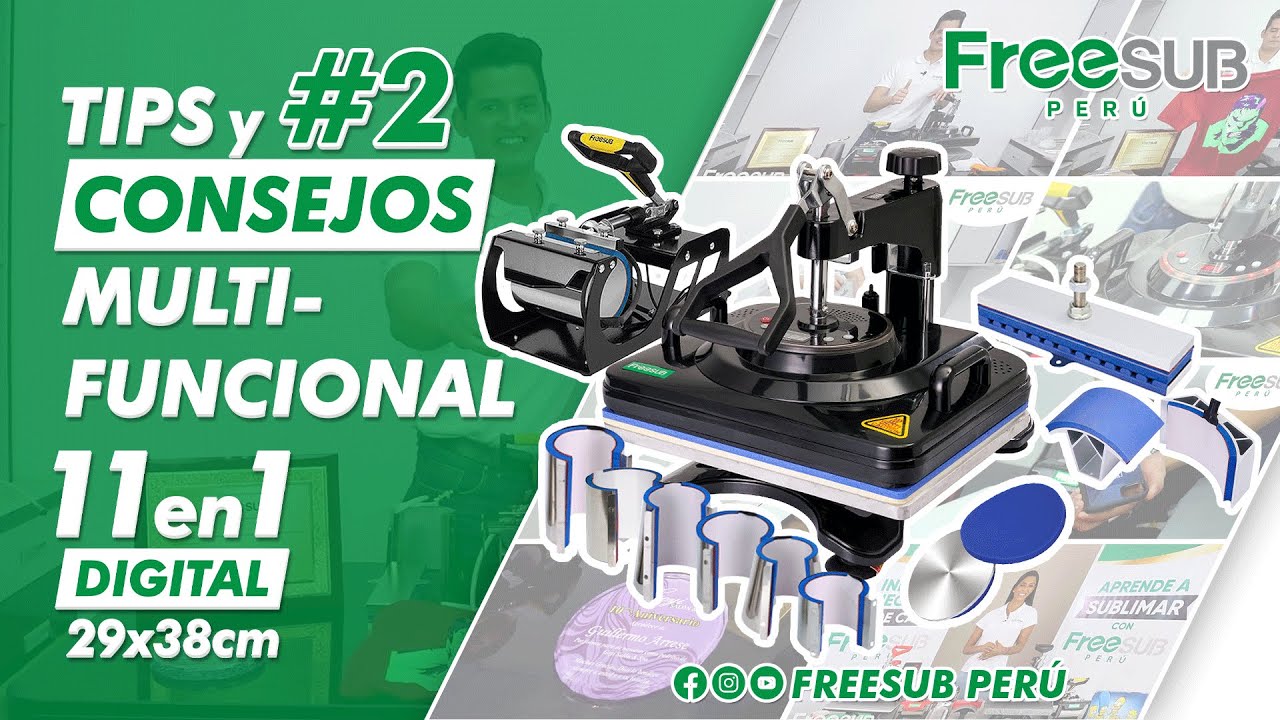 TIPS Y RECOMENDACIONES MÁQUINA MULTIFUNCIONAL 11 EN 1 (29X38CM) #FREESUB (2/3)