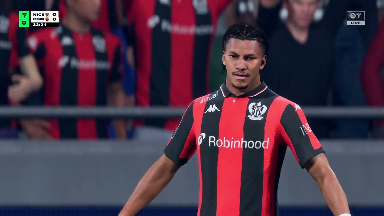 EA FC 26 | Authentic gameplay - Realistic sliders | Nizza vs AS Roma