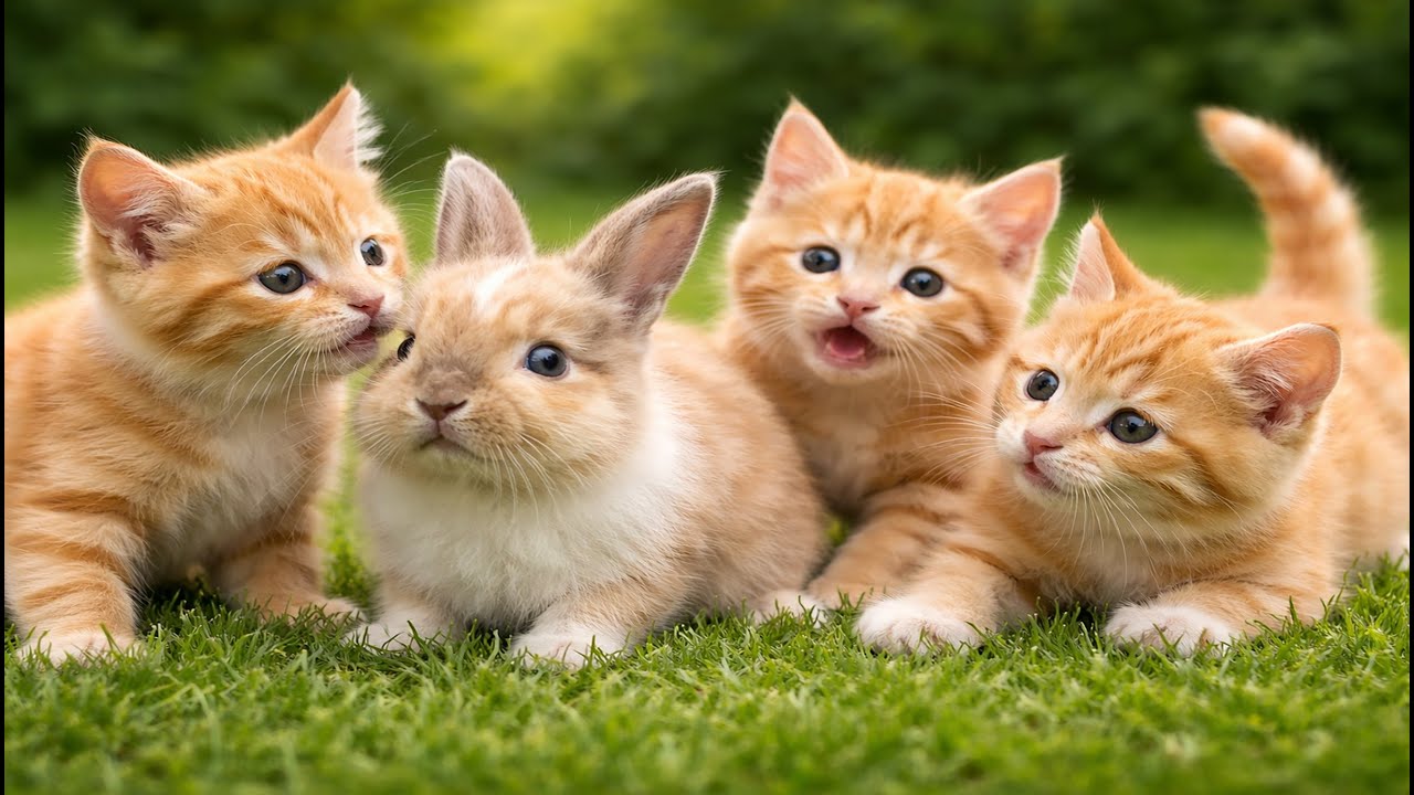 😻🍀 Playful Baby Kittens Running Wild on the Grass | Super Cute Cat Video | Adorable Cat Moments