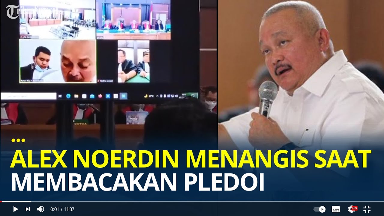 Dituntut 20 Tahun Penjara, Alex Noerdin Menangis Saat Bacakan Pleidoi