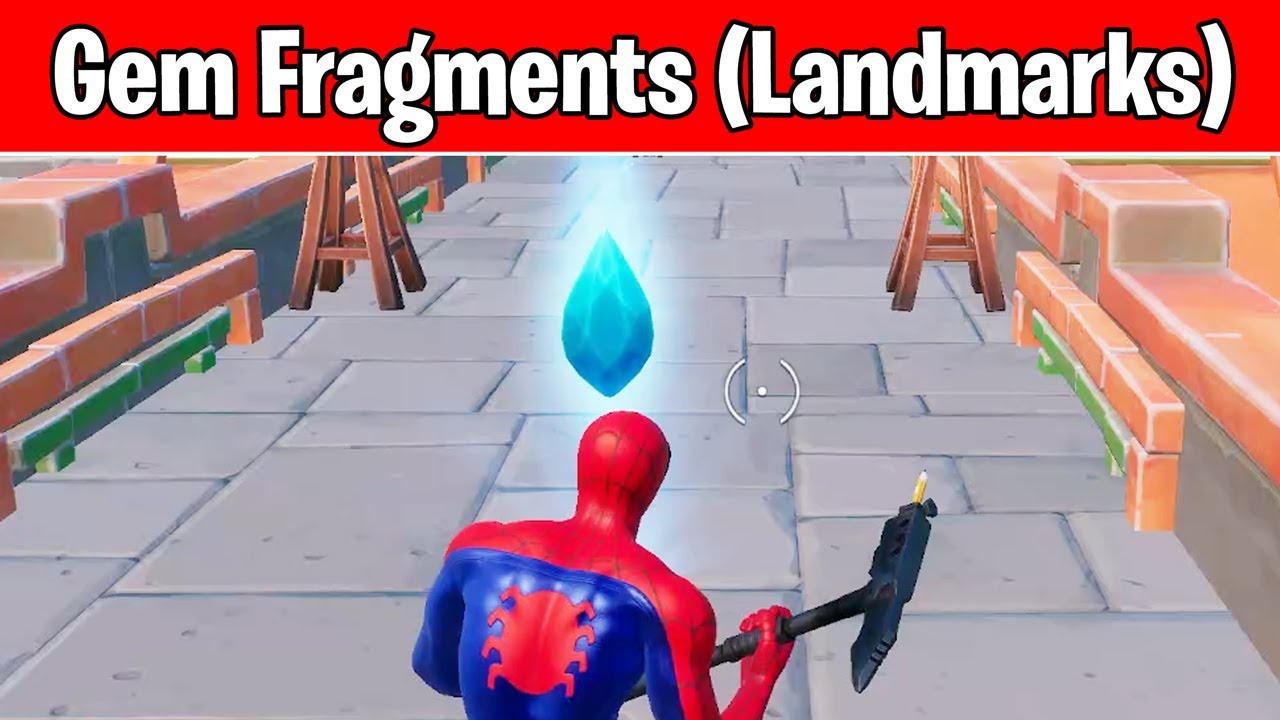 Collect Gem Fragments at Landmarks (Fortnite Chapter 3 Shanta Quests)