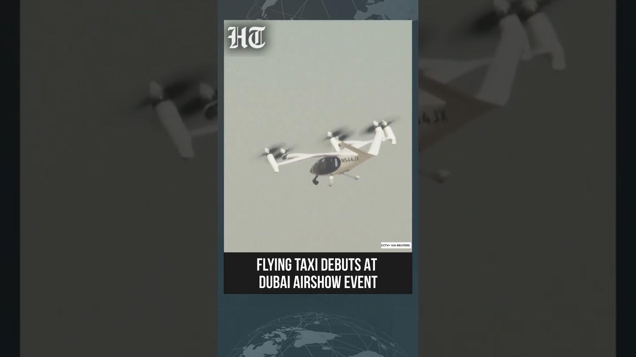 Dubai Airshow Unveils Flying Taxi Prototype Offering Glimpse of Future Transport