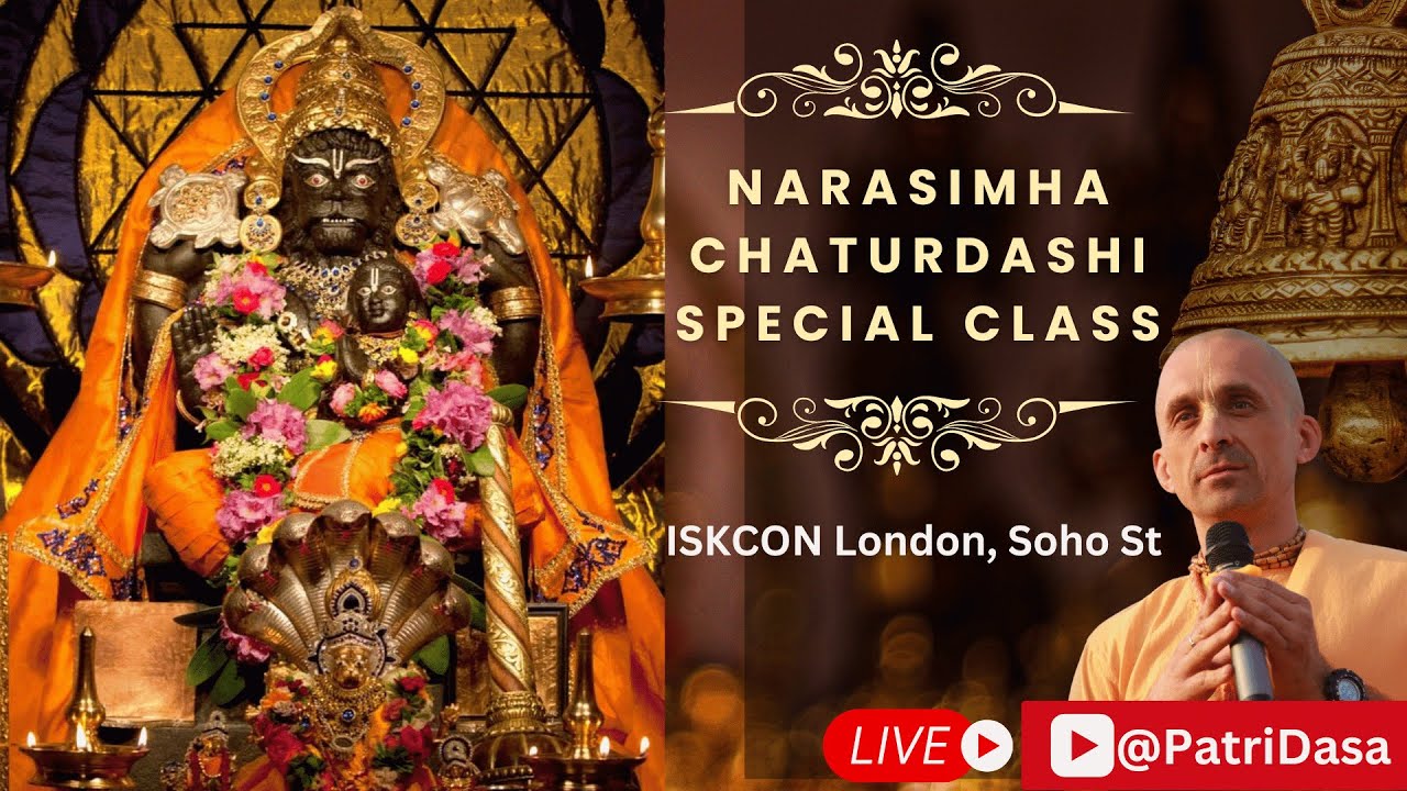 Live ISKCON London Soho St || Narasimha Chaturdashi Special Evening Class