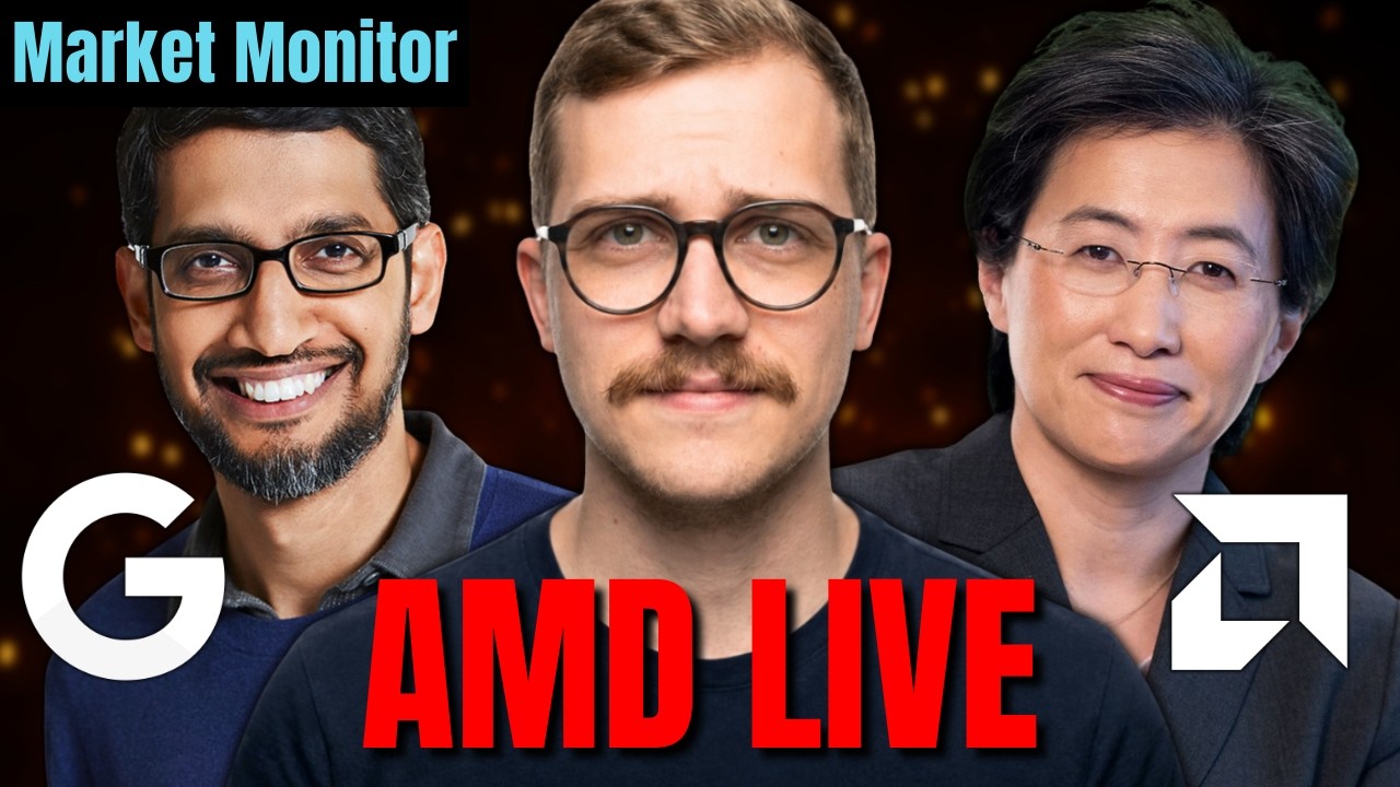 AMD Event Live, Google Earnings Review, Defense Spending | Market Monitor