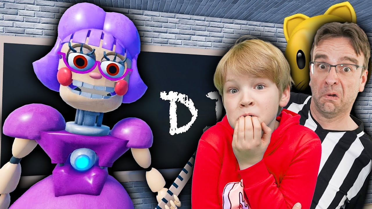 Akim and Dad play Roblox - Miss Ani-Tron detention (Escape Obby) #roblox