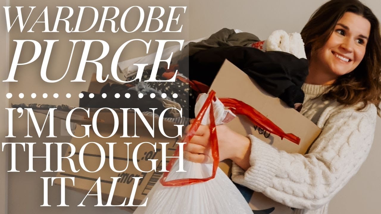 PURGING MY WARDROBE 👖👙👠 Decluttering & Donating with a Wannabe Minimalist