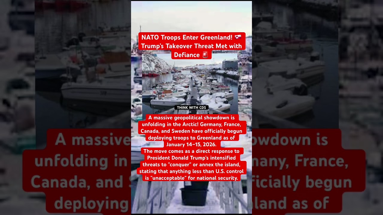 NATO Troops Enter Greenland! 🇬🇱 Trump’s Takeover Threat Met with Defiance