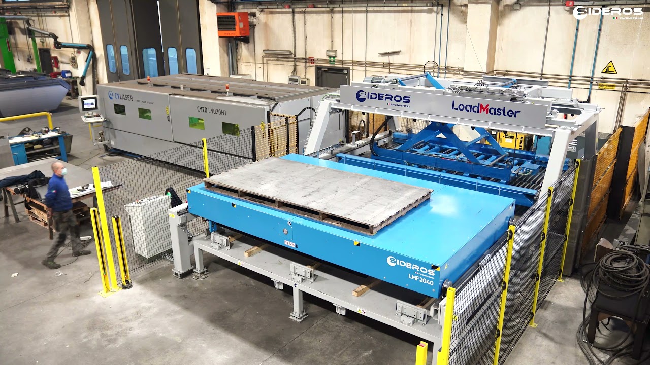 Sheet Metal Load/Unload System for Lasers - Sideros Engineering Loadmaster 2000 x 4000 (6.5 x 13 ft)