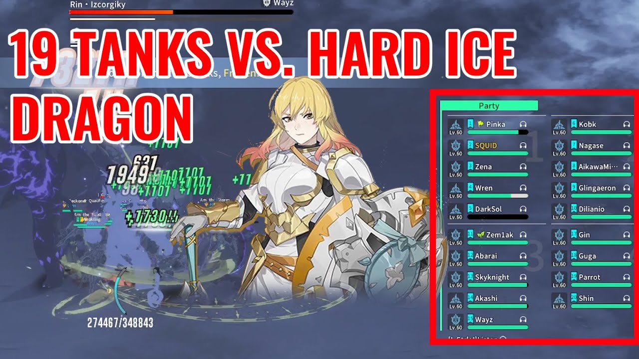[Blue Protocol: Star Resonance] ALL TANKS - Ice dragon hard clear