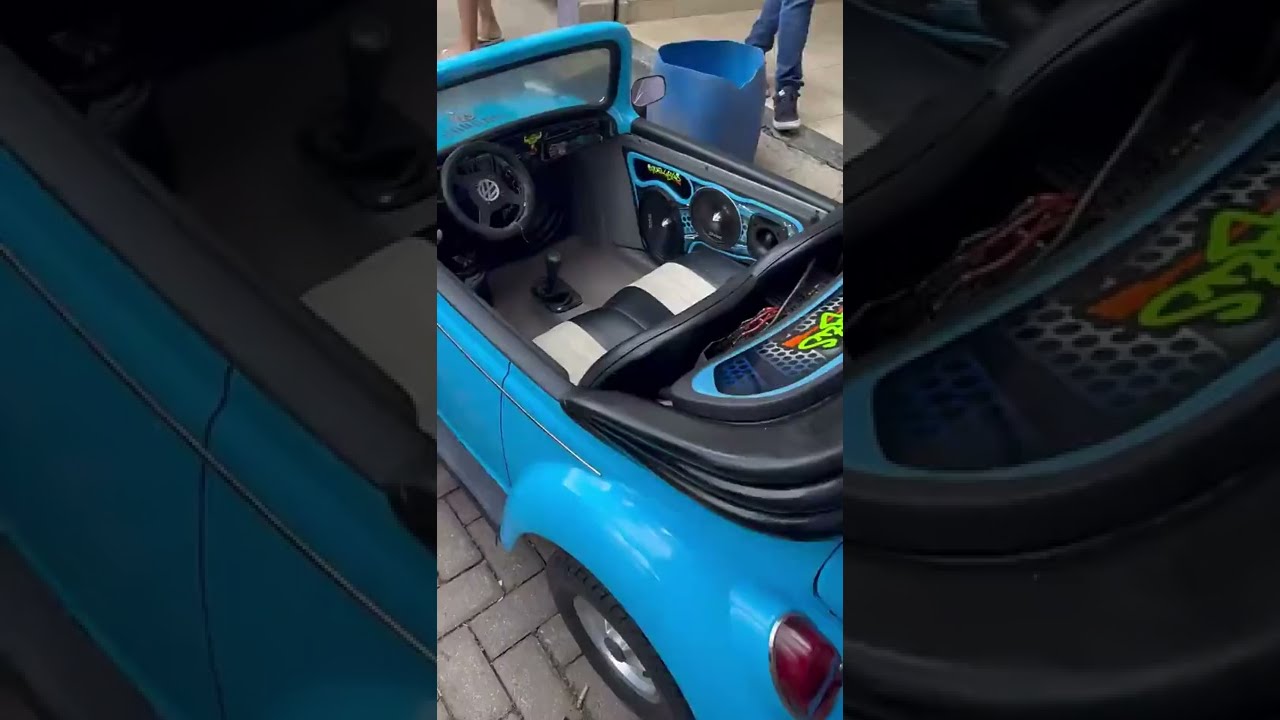 MINI- FUSCA COM SOM AUTOMOTIVO TOP