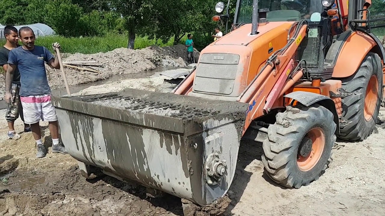 EXCAVATOR || Concrete Mixer Bucket