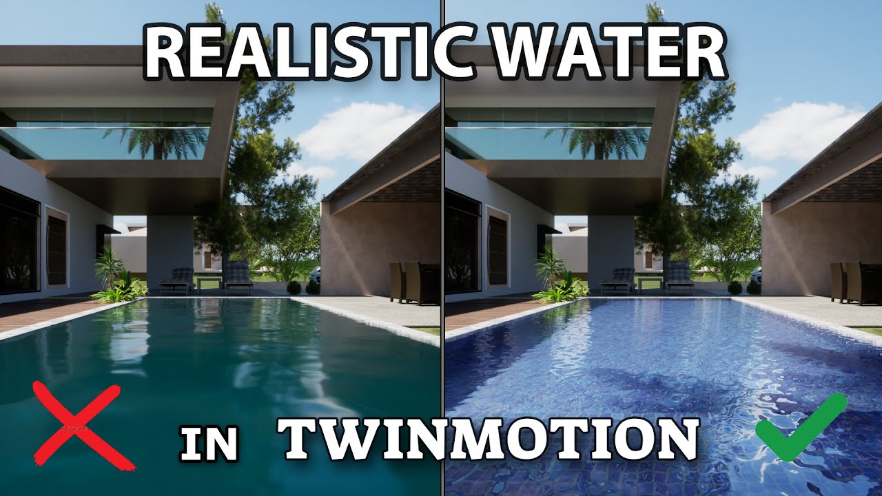 Realistic Water Material in Twinmotion Tutorial (Path Tracing)