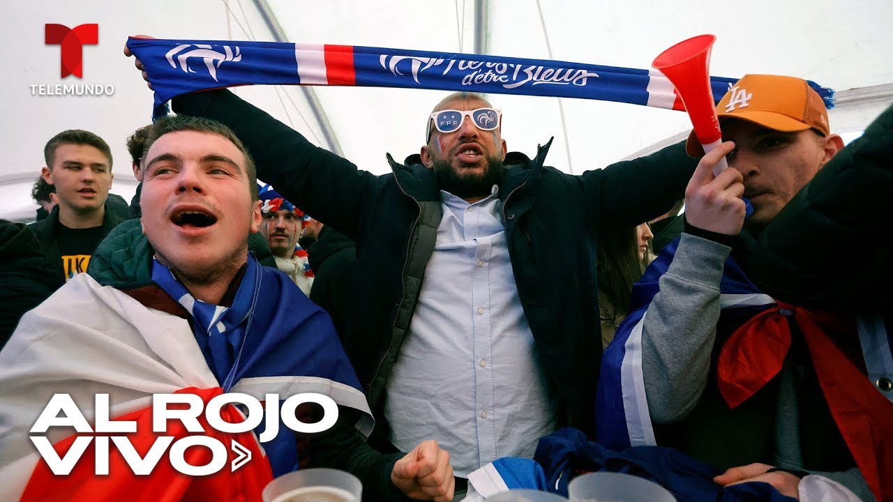 Aficionados en París miran la final de la Copa del Mundo entre Francia y Argentina | Al Rojo Vivo