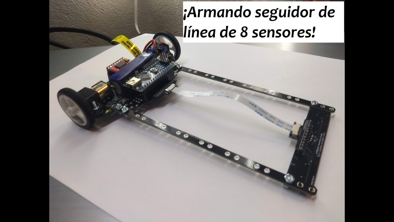 Armando un seguidor de línea básico de 8 sensores