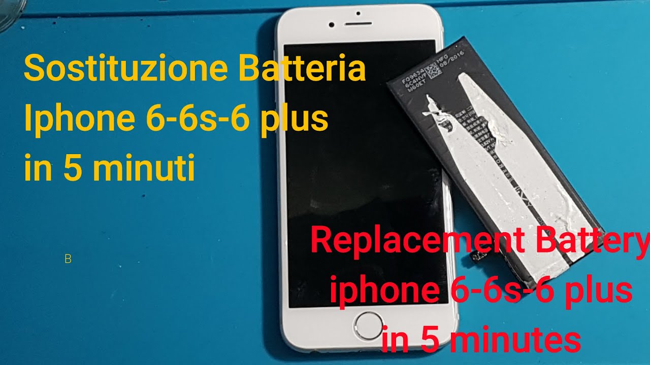 Come sostituire batteria iphone 6 6s 6 plus in 5 minuti