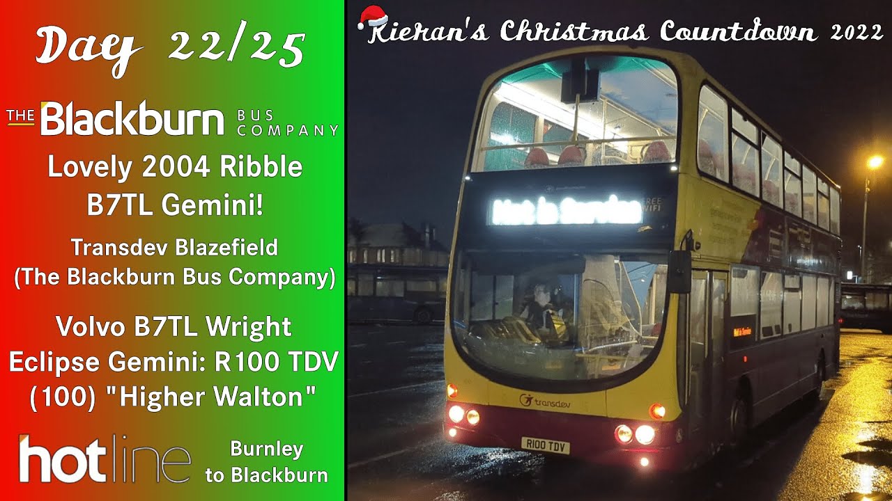 (22) The Blackburn Bus Company Volvo B7TL Wright Eclipse Gemini: R100 TDV
