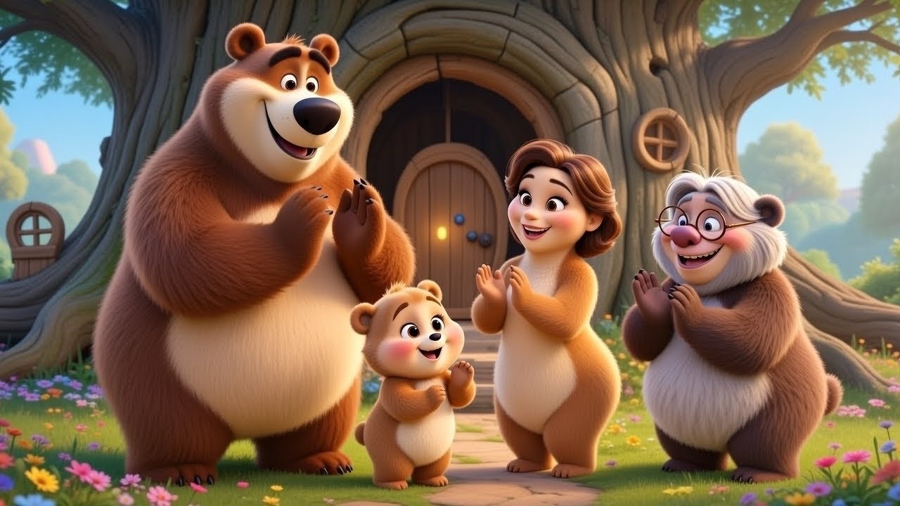 Happy Bear Family 🐻🌳 | Cute Baby Song | Fun Cartoon for Kids@LittlestarBabies97 