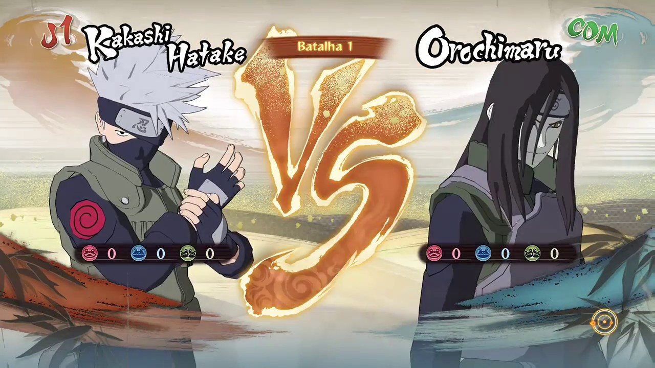 Naruto Storm 4 Dublado PT-BR Kakashi vs Orochimaru