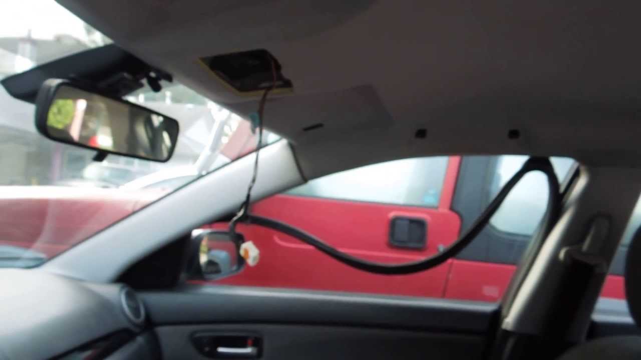 How to take the headliner roof out of a mazda 3 2006 sedan