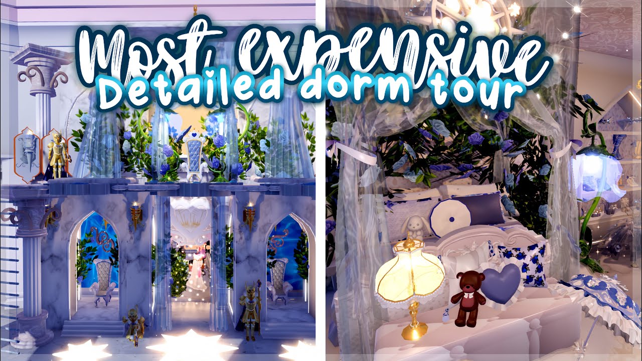 TOURING THE MOST EXPENSIVE & DETAILED DORM YOU WILL EVER SEE IN ROYALE HIGH🤩‼️