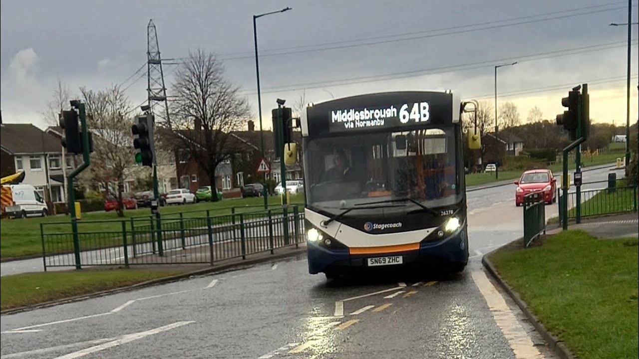 Last service: Stagecoach north east ADL enviro 200mmc 26278 operating the 64B to Middlesbrough