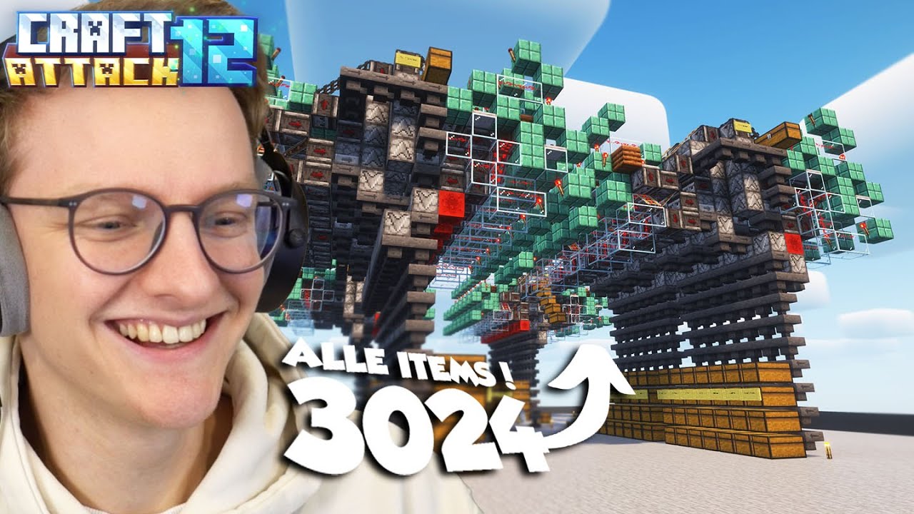 MEIN XXL LAGER! ALLE ITEMS 🤯 3024 UNTERSCHIEDLICHE - CraftAttack 12 - #12