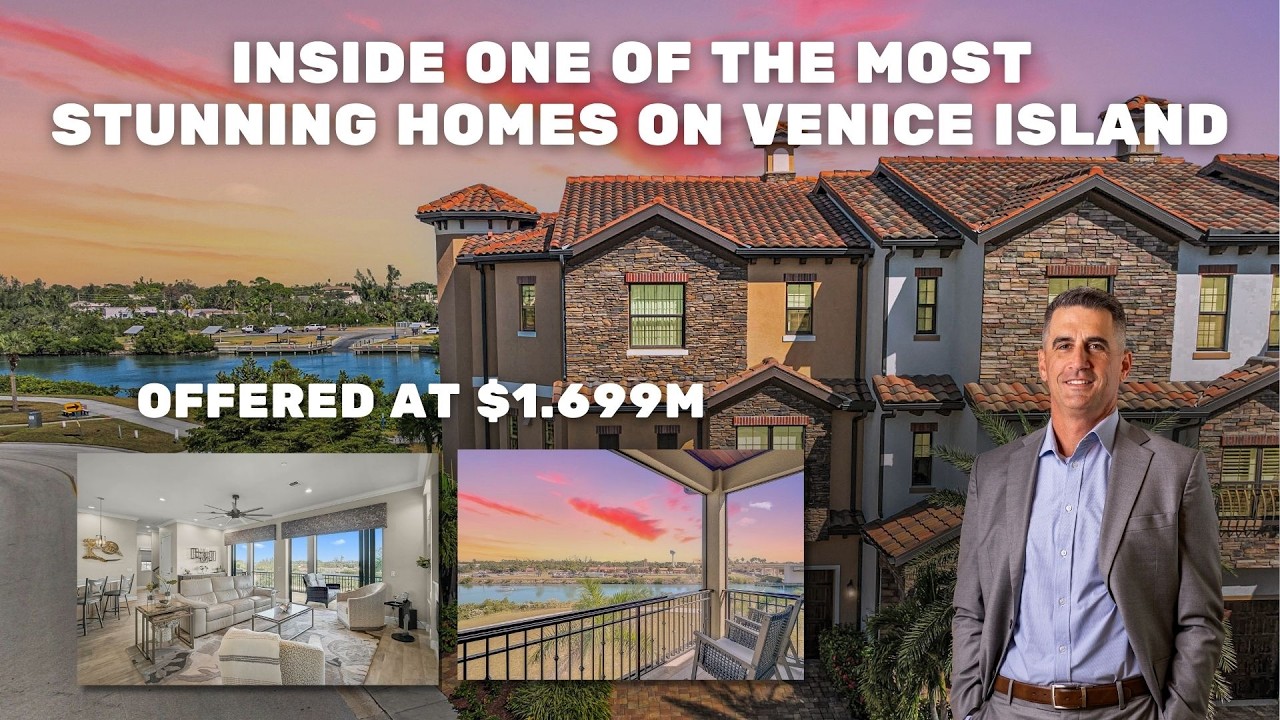 Luxury Home Tour | Custom Venice Island Home with Elevator & Waterway Views