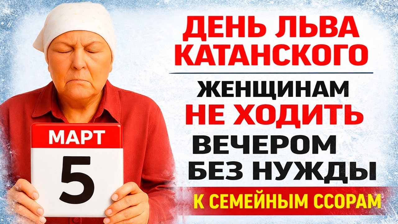 5 марта День Льва Катанского. Что нельзя делать сегодня по народным приметам запреты дня