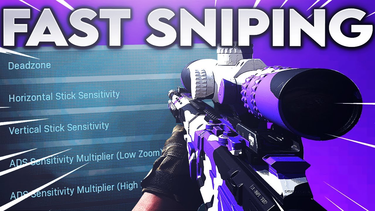 THESE SETTINGS will make you the FASTEST SNIPER in Modern Warfare (Best MW Settings/Sensitivity)