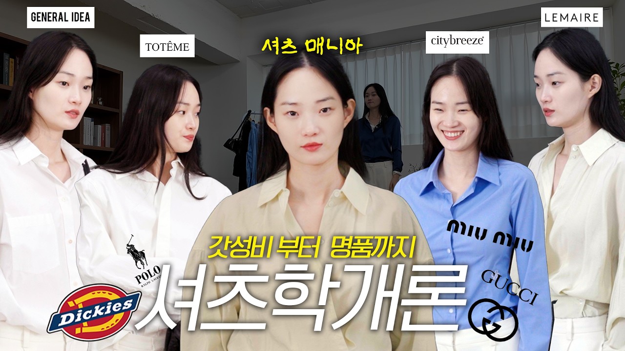 셔츠에 진심인 모델의 현실 추천｜가성비부터 명품까지 Eng CC