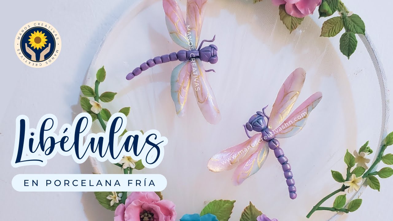 Cómo hacer libélulas en porcelana fría | Escuela Manos Creativas