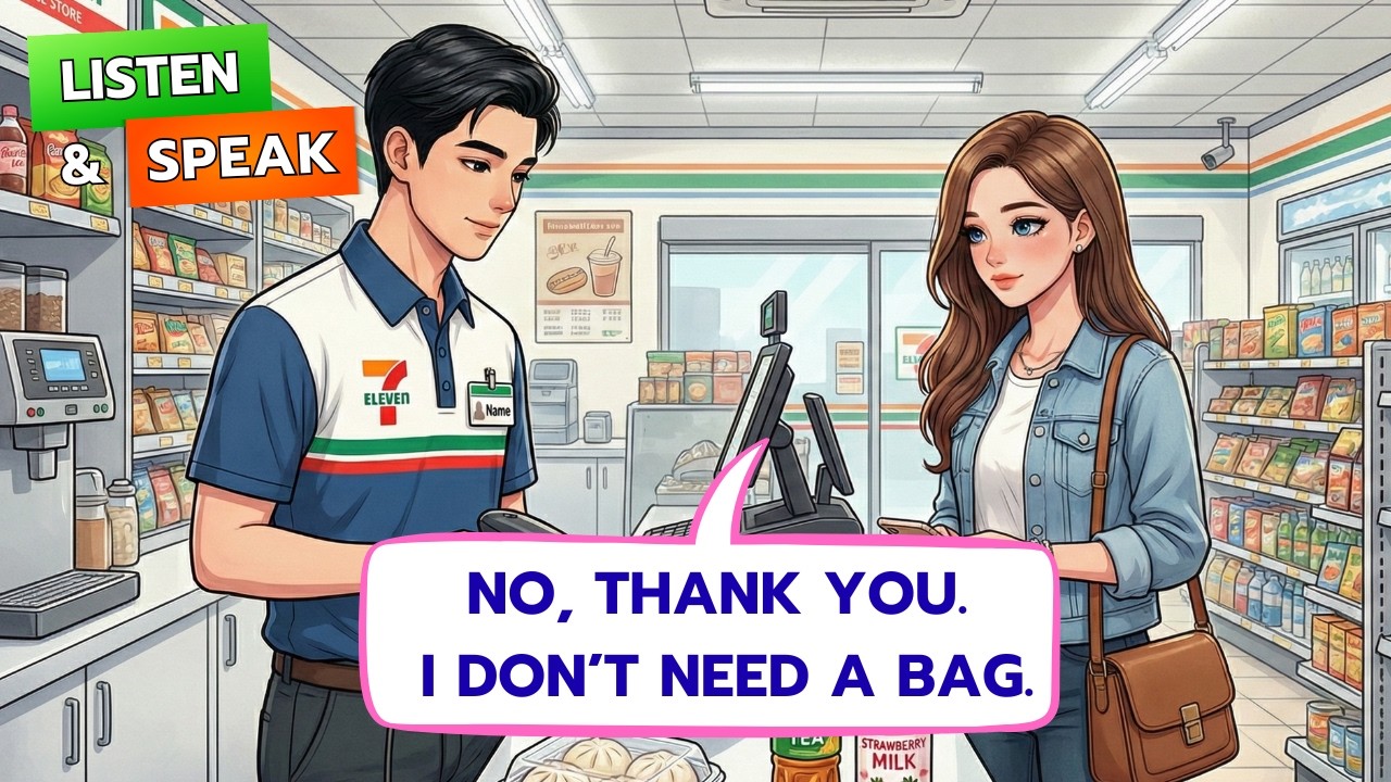 English Conversation at a Convenience Store | Real-Life Speaking Practice | Real-Life Dialogue