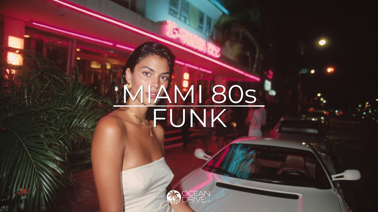 80s Funk Miami Night Mix 🍸 Neon Streets of Miami | Retro Cocktail Lounge Vibes