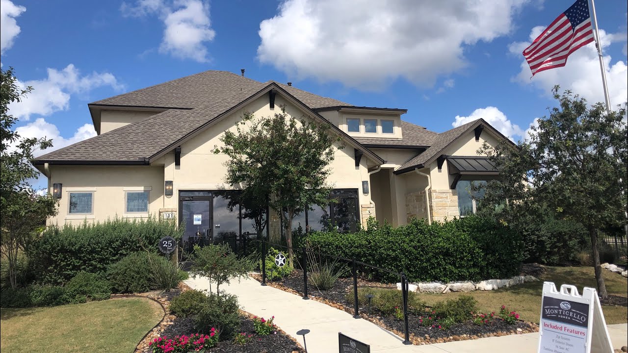 Monticello Homes Tour, New Construction, Esperanza Community, Boerne Tx
