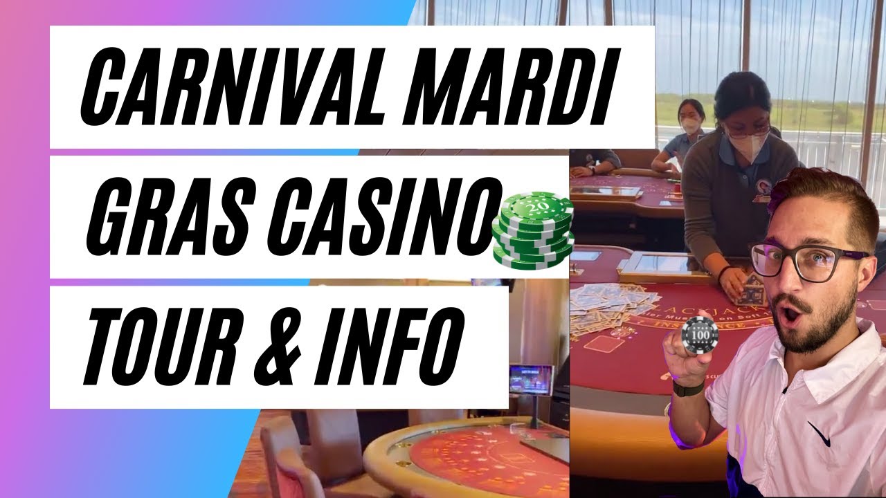 Carnival Mardi Gras Casino Tour!  First-Ever Look Inside.