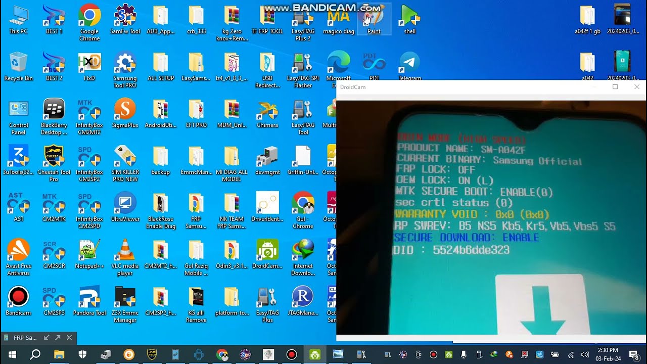 A042F A04E KG Lock Remove Done By Easy Jtag Binary 5 Very easy method Binary 5 Part 1
