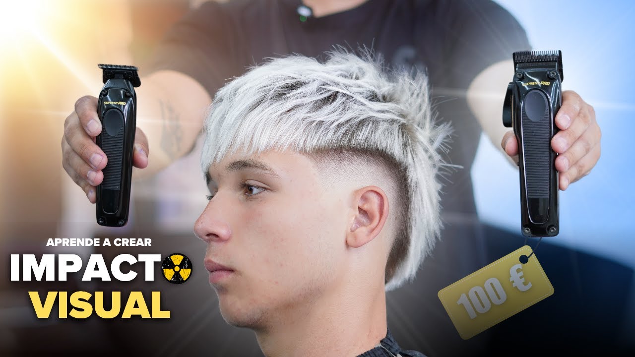 APRENDE como hacer un MID FADE🚨 - Tutorial del corte TENDENCIA (CURSO DE BARBERIA) SuprentPRO