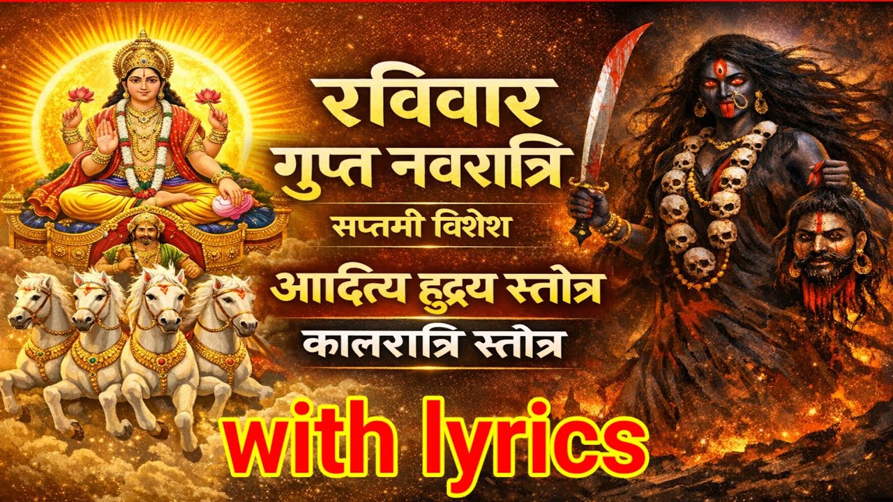 रविवार गुप्त नवरात्रि सप्तमी को सुनें | आदित्य हृदय स्तोत्र | कालरात्रि स्तोत्र | Gupt Navratri 
