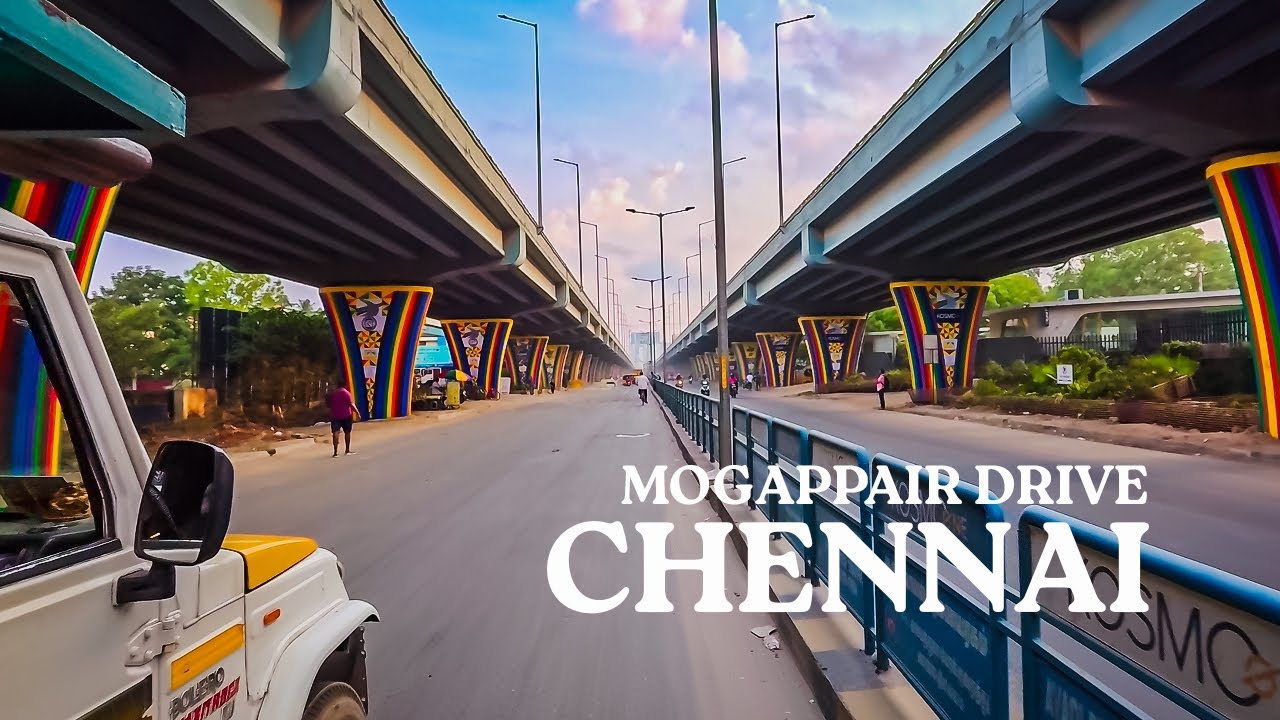 Chennai Morning Drive | Mogappair Vibrant Roads [4K]